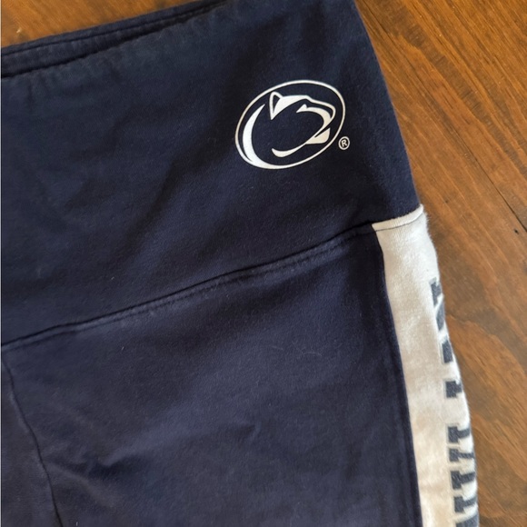 EUC PSU Penn State Nittany Lions PINK Victoria's Secret Navy and Gray Leggings - Picture 4 of 5
